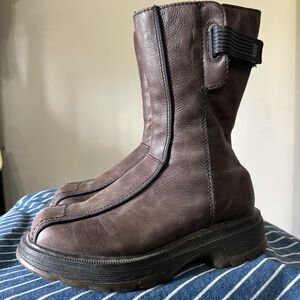 Dr. Martens Brown Leather Combat Boots